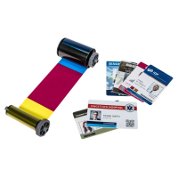 ASOL-YMCKO250. Лента полноцветная с черной панелью и оверлеем (YMCKO) с чистящим роликом. Advent SOLID