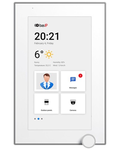 AZ-07L WHITE. Монитор IP-видеодомофона цветной. BAS-IP в Петропавловске-Камчатском