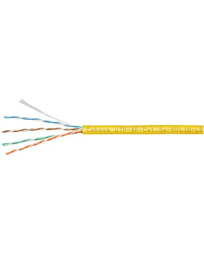 UTP-4P-Cat.5e-SOLID-LSZH-YL (9780c). Кабель «витая пара» (LAN) для структурированных систем связи. CABEUS в Петропавловске-Камчатском