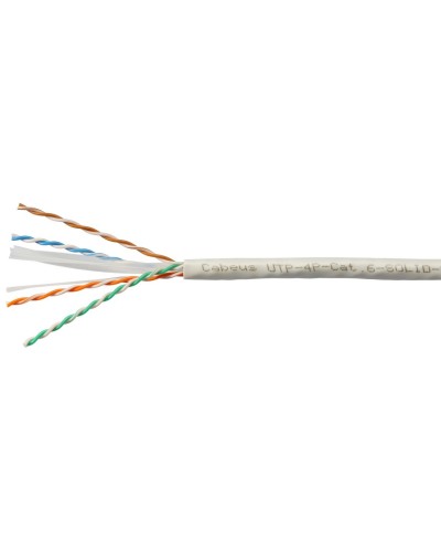 UTP-4P-Cat.6-SOLID-LSZH-WH (11871c-5). Кабель «витая пара» (LAN) для структурированных систем связи. CABEUS в Петропавловске-Камчатском