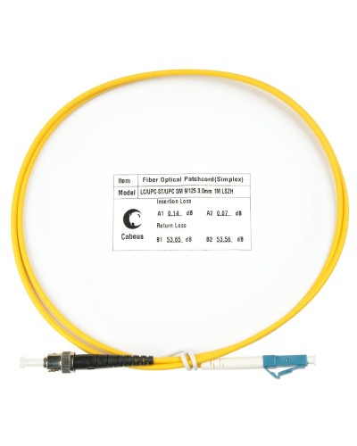 FOP(s)-9-LC-ST-3m (7530c). Патч-корд оптический. CABEUS в Петропавловске-Камчатском