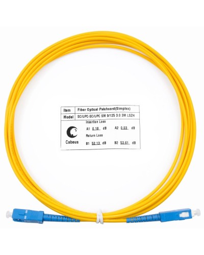 FOP(s)-9-SC-SC-1,5m (7384c). Патч-корд оптический. CABEUS в Петропавловске-Камчатском