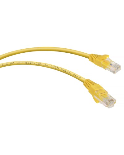 PC-UTP-RJ45-Cat.5e-0.3m-YL-LSZH (9495c), желтый. Патч-корд медный. CABEUS в Петропавловске-Камчатском