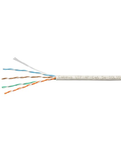UTP-4P-Cat.5e-SOLID-LSLTx-GY-100 (10945c-5). Кабель «витая пара» (LAN) для структурированных систем связи. CABEUS в Петропавловске-Камчатском