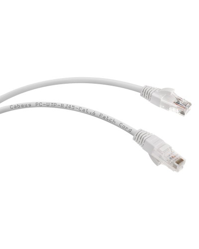 PC-UTP-RJ45-Cat.6-3m (7269c), серый. Патч-корд медный. CABEUS в Петропавловске-Камчатском