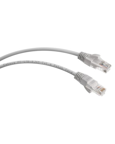 PC-UTP-RJ45-Cat.6-1m (7267c), серый. Патч-корд медный. CABEUS в Петропавловске-Камчатском