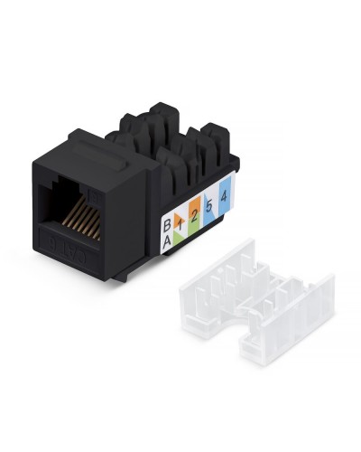 KJ-RJ45-Cat.6-90-SW-BK (10102c). Вставка Keystone Jack RJ-48. CABEUS в Петропавловске-Камчатском