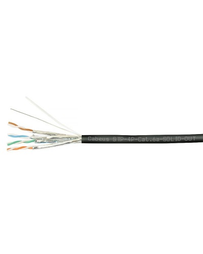 STP-4P-Cat.6a-SOLID-OUT-LSZH-UV (7198c). Кабель «витая пара» (LAN) для структурированных систем связи. CABEUS в Петропавловске-Камчатском