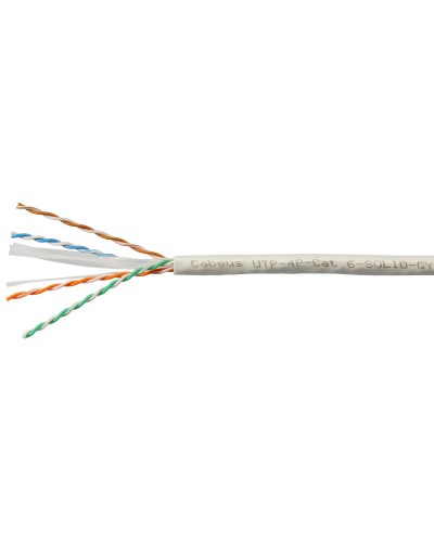 UTP-4P-Cat.6-SOLID-LSLTx-GY-100 (11143c-5). Кабель «витая пара» (LAN) для структурированных систем связи. CABEUS в Петропавловске-Камчатском