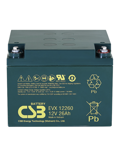 CSB EVX 12260. Аккумулятор герметичный свинцово-кислотный. CSB в Петропавловске-Камчатском