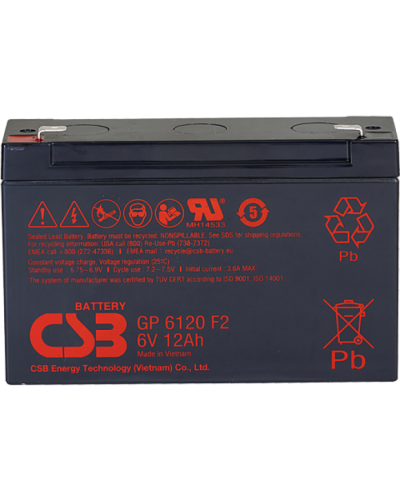 CSB GP 6120. Аккумулятор герметичный свинцово-кислотный. CSB в Петропавловске-Камчатском