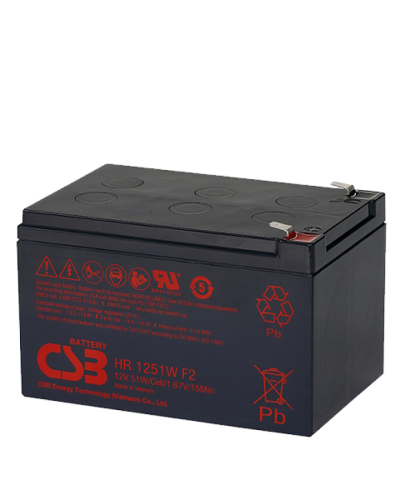 CSB HR 1251W. Аккумулятор герметичный свинцово-кислотный. CSB в Петропавловске-Камчатском