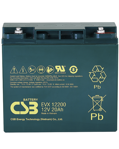 CSB EVX 12200. Аккумулятор герметичный свинцово-кислотный. CSB в Петропавловске-Камчатском