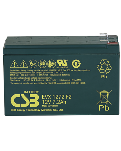 CSB EVX 1272. Аккумулятор герметичный свинцово-кислотный. CSB в Петропавловске-Камчатском