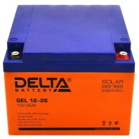 Delta GEL 12-26. Аккумулятор герметичный свинцово-кислотный. Delta