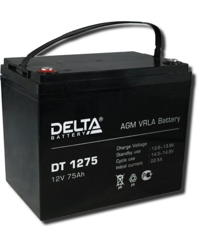 Delta DT 1275. Аккумулятор герметичный свинцово-кислотный. Delta в Петропавловске-Камчатском