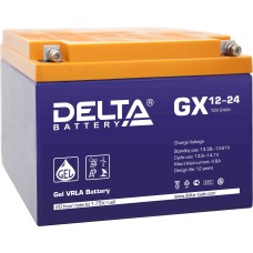 Delta GX 12-24. Аккумулятор герметичный свинцово-кислотный. Delta