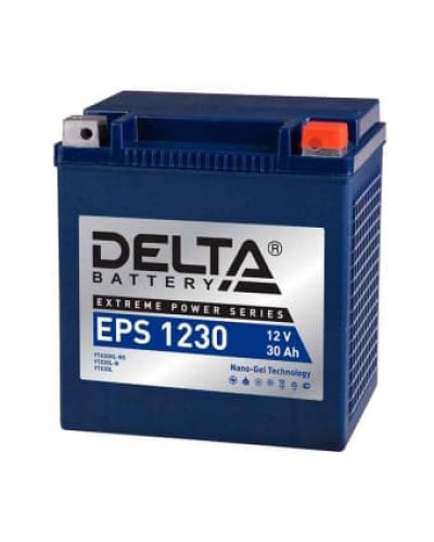 Delta EPS 1230. Аккумулятор герметичный свинцово-кислотный стартерный. Delta в Петропавловске-Камчатском