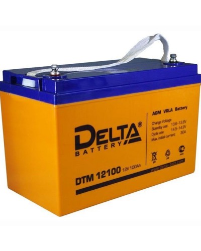 Delta DTM 12100 L. Аккумулятор герметичный свинцово-кислотный. Delta в Петропавловске-Камчатском