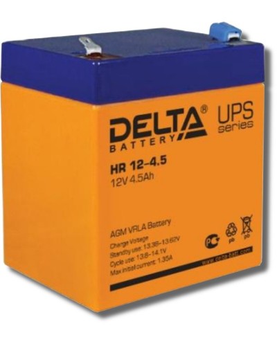 Delta HR 12-4.5. Аккумулятор герметичный свинцово-кислотный. Delta в Петропавловске-Камчатском
