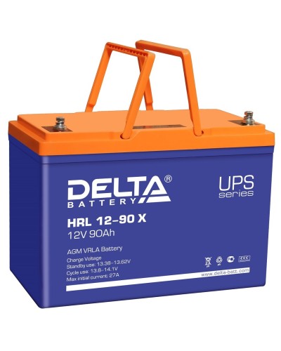 Delta HRL 12-90 X. Аккумулятор герметичный свинцово-кислотный. Delta в Петропавловске-Камчатском