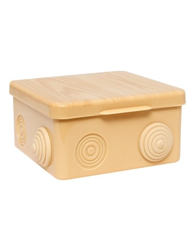 КМР-030-014 с крышкой (100х100х55) светлое дерево IP54 (plc-kmr-030-014-s). Коробка распределительная. EKF в Петропавловске-Камчатском