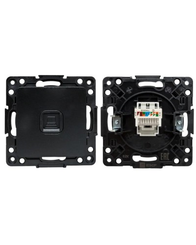 Стокгольм Механизм Розетки RJ-45 1-местной (EZK01-035-10). Механизм Розетки RJ-45 1-местной. EKF в Петропавловске-Камчатском