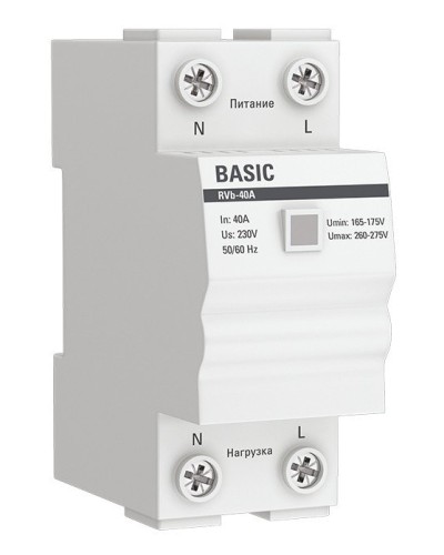 RVb-40A Basic (rvb-40a). Реле напряжения. EKF в Петропавловске-Камчатском