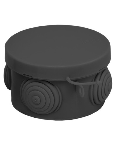 КМР-040-038 с крышкой (65х40) чёрная IP54 (plc-kmr-040-038-b). Коробка распределительная. EKF в Петропавловске-Камчатском