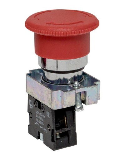 BS542 поворотная красная грибок NC (xb2-bs542). Кнопка поворотная красная грибок. EKF в Петропавловске-Камчатском