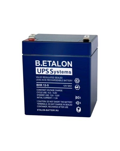 B.ETALON BHR 12-5. Аккумулятор герметичный свинцово-кислотный. ETALON в Петропавловске-Камчатском