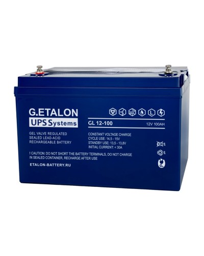 G.ETALON GL 12-100. Аккумулятор герметичный свинцово-кислотный. ETALON в Петропавловске-Камчатском