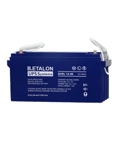 B.ETALON BHRL 12-80. Аккумулятор герметичный свинцово-кислотный. ETALON в Петропавловске-Камчатском