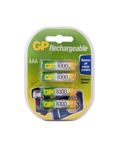 GP 100AAAHC AAA (GP 100AAAHC-2DECRC4), упак. 4 шт.. Перезаряжаемые аккумуляторы. GP Batteries в Петропавловске-Камчатском