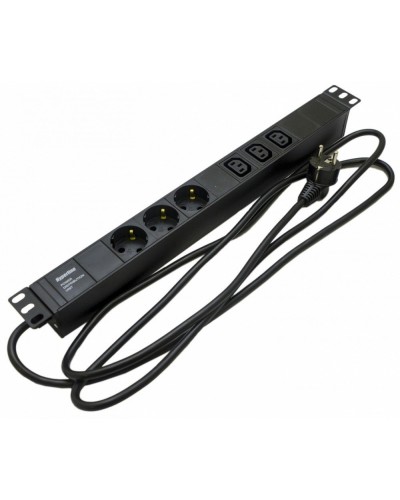 SHE19-3SH-3IEC-2.5EU. Блок розеток 19. Hyperline в Петропавловске-Камчатском