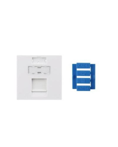 SIP3-1K-M45-45. Вставка 45x45 для 1 модуля Keystone Jack, со шторкой. Hyperline в Петропавловске-Камчатском