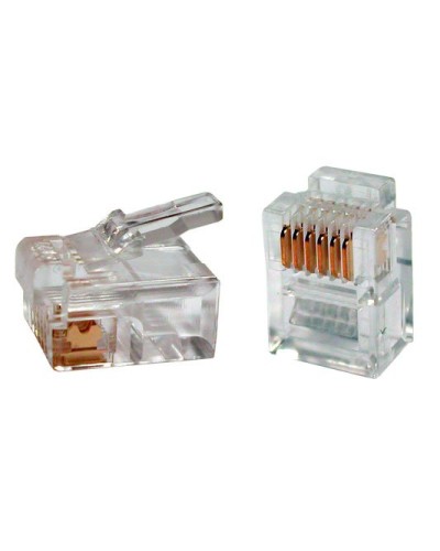 PLUG-6P6C-P-C2-100 (100 шт). Разъем RJ-12. Hyperline в Петропавловске-Камчатском
