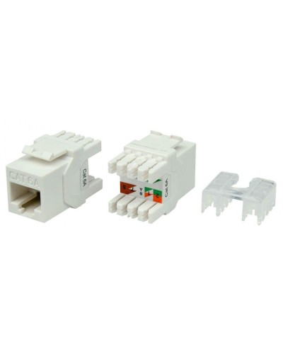 KJ8-8P8C-C6A-180-WH. Вставка Keystone Jack RJ-45. Hyperline в Петропавловске-Камчатском