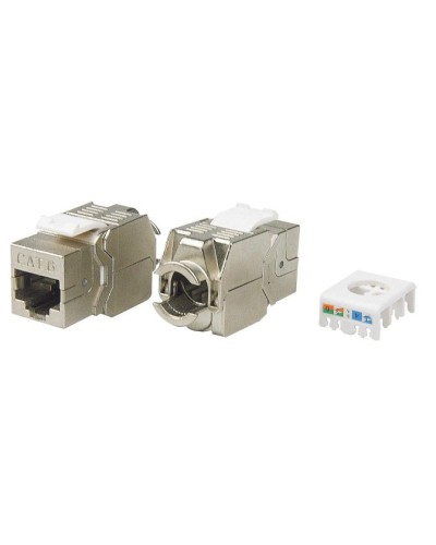 KJ8-8P8C-C6-180-TLS-SH-F-WH. Вставка Keystone Jack RJ-45. Hyperline в Петропавловске-Камчатском