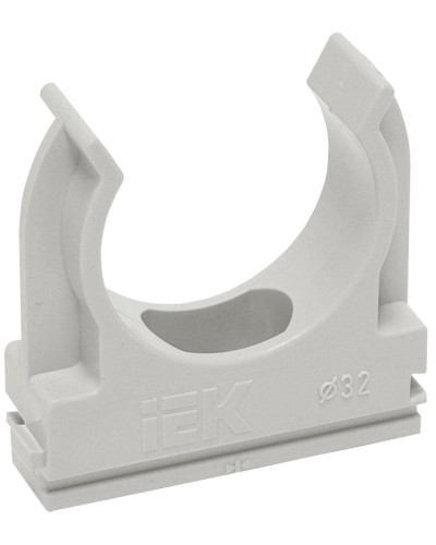 Держатель с защёлкой D20 серый ELASTA (100 шт) (CTA10D-CF20-K41-100). Держатель с защёлкой. IEK в Петропавловске-Камчатском