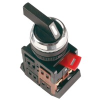 Переключатель АLСLR-22 3 фиксированных положения (BSW10-ALCLR-3-K02). Переключатель на 3 фиксированных положения I-O-II 1з+1р. IEK