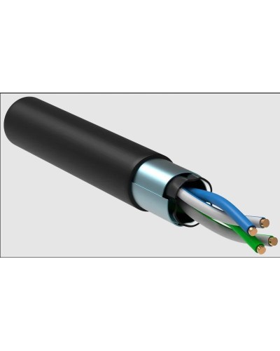 GENERICA F/UTP 5E 24AWG 2PR LDPE 1м черный 305м (BC3-C5E02-339-305-R-G). Кабель «витая пара» (LAN) для структурированных систем связи. IEK в Петропавловске-Камчатском