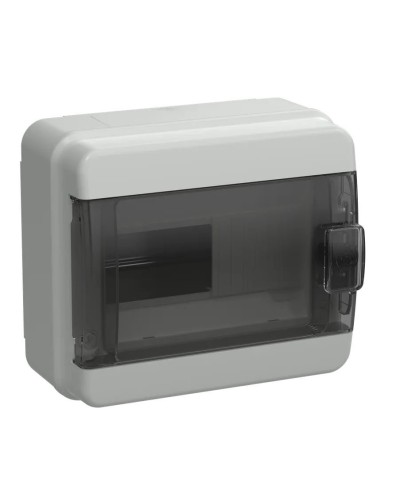 Корпус пластиковый КМПн-8 IP65 TEKFOR (TF5-KP72-N-08-65-K03-K02). Корпус модульный пластиковый черная прозрачная дверь. IEK в Петропавловске-Камчатском