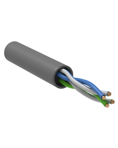 GENERICA U/UTP кат. 5E 100МГц 2 пары PVC INDOOR серый (BC1-C5E02-111-100-G). Кабель «витая пара» (LAN) для структурированных систем связи. IEK в Петропавловске-Камчатском