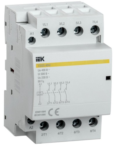 Контактор модульный КМ25-40М AC/DC (MKK21-25-40). Контактор модульный. IEK в Петропавловске-Камчатском