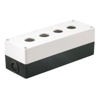 Корпус КП104 для кнопок 4 места белый (BKP10-4-K01). Корпус для кнопочных постов. IEK