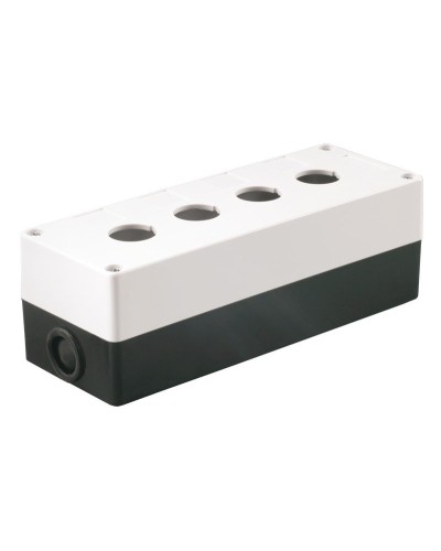 Корпус КП104 для кнопок 4 места белый (BKP10-4-K01). Корпус для кнопочных постов. IEK в Петропавловске-Камчатском