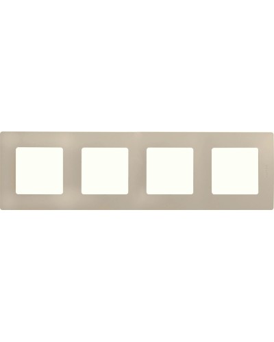 Рамка 4 поста ETIKA, слоновая кость (672514). Рамка. LegranD в Петропавловске-Камчатском