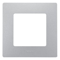 Рамка 1 пост ETIKA, алюминий (672551). Рамка. LegranD