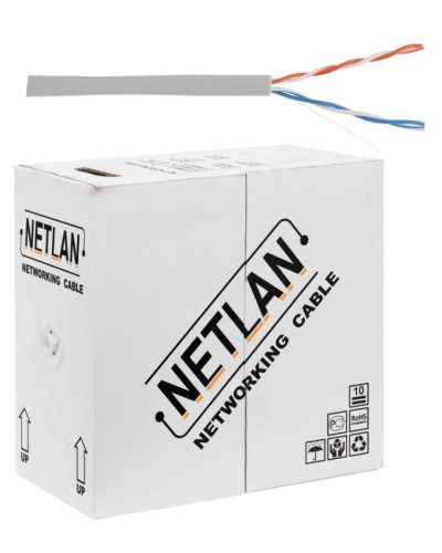 U/UTP 2pair, Cat5, In, PVC, CCA (CCA-UU002-5-PVC-GY) . Кабель «витая пара» (LAN) для структурированных систем связи. NETLAN в Петропавловске-Камчатском